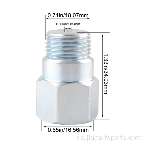 Kurzes 34 mm Abstandsstück für Sauerstoffsensor, M18*1,5